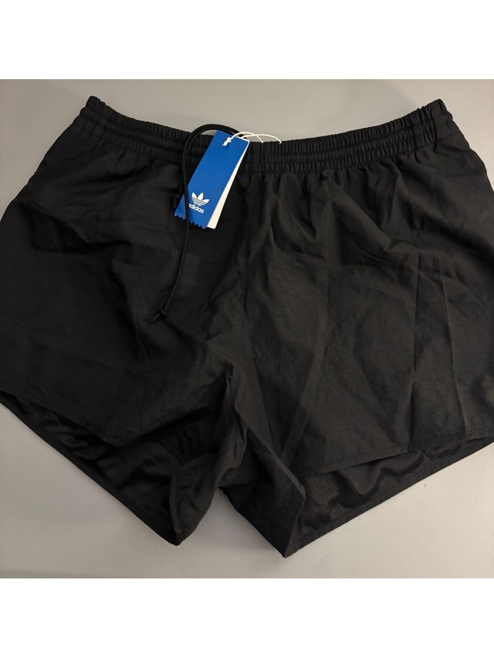 Adidas Originals Women’s XL Black 3-Stripes Shorts Nylon NWT